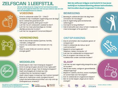 Zelfscan huid en leefstijl pagina 1