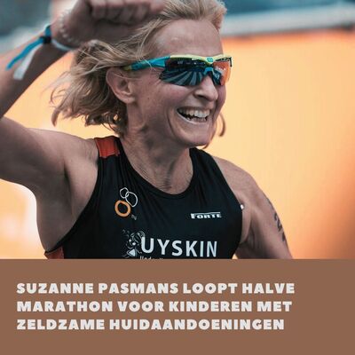 Suzanne Pasmans loopt halve marathon voor kinderen met zeldzame huidaandoeningen