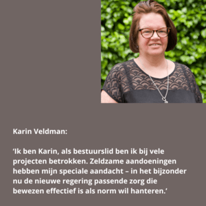  Penningmeester en bestuurslid Karin Veldman