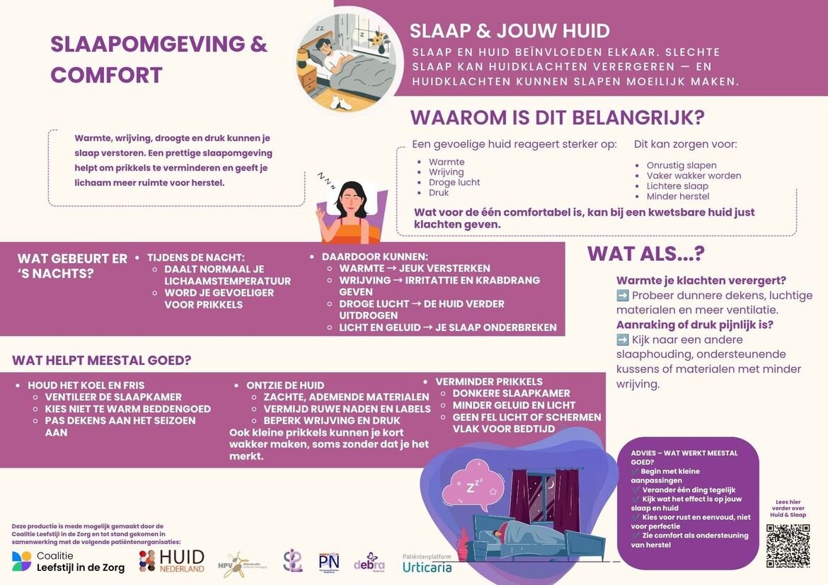 infographic huid en leefstijl - slaapcomfort