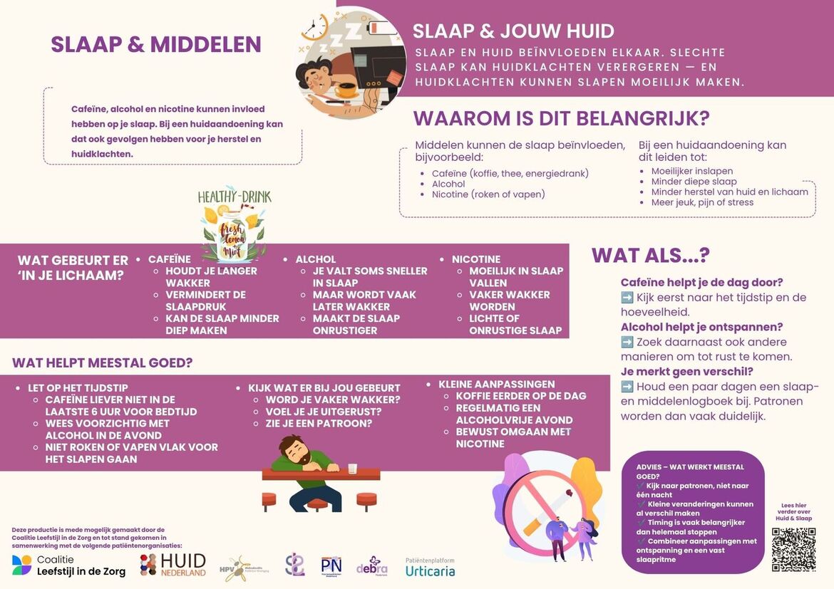 infographic leefstijl - slaap en middelen