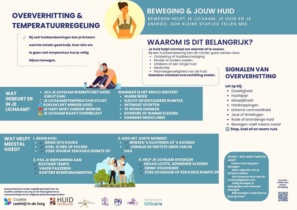infographic-leefstijl en huid -beweging-oververhitting