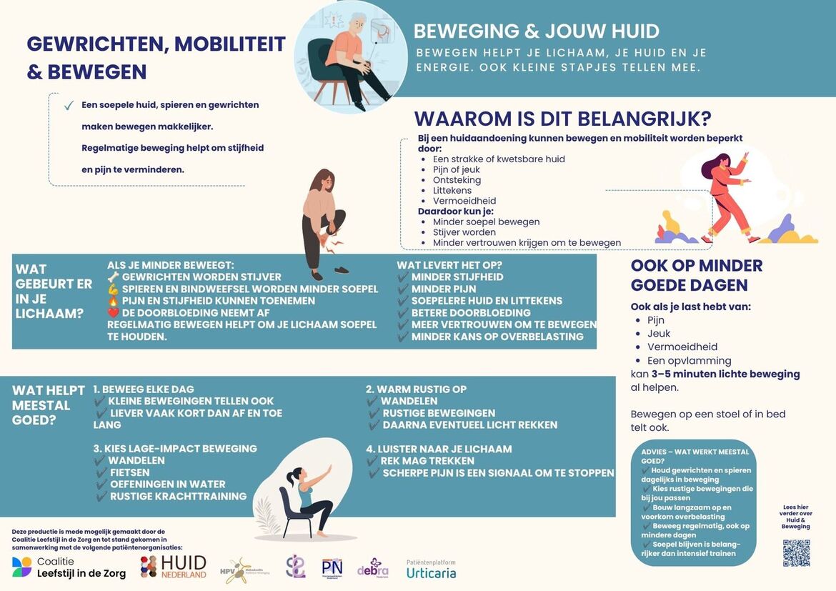  infographic-leefstijl en huid -beweging-gewrichten